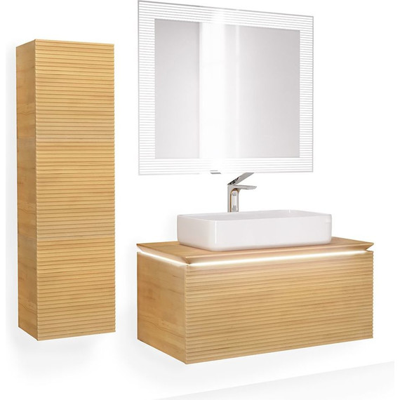 Зеркало Jorno Karat Led 100 см Kar.02.100/P/W - 2 Зеркало Jorno Karat Led 100 см Kar.02.100/P/W фото 2