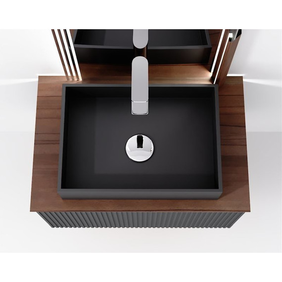 Тумба подвесная со столешницей Jorno Strong 100 см Str.01.100/P/A, антрацит - 8 Тумба подвесная со столешницей Jorno Strong 100 см Str.01.100/P/A, антрацит фото 8