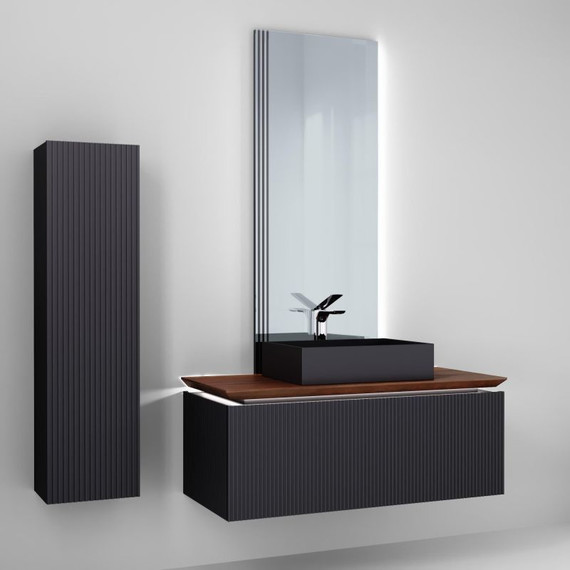 Пенал подвесной Jorno Strong 33 см Str.04.130/P/A, антрацит - 6 Пенал подвесной Jorno Strong 33 см Str.04.130/P/A, антрацит фото 6