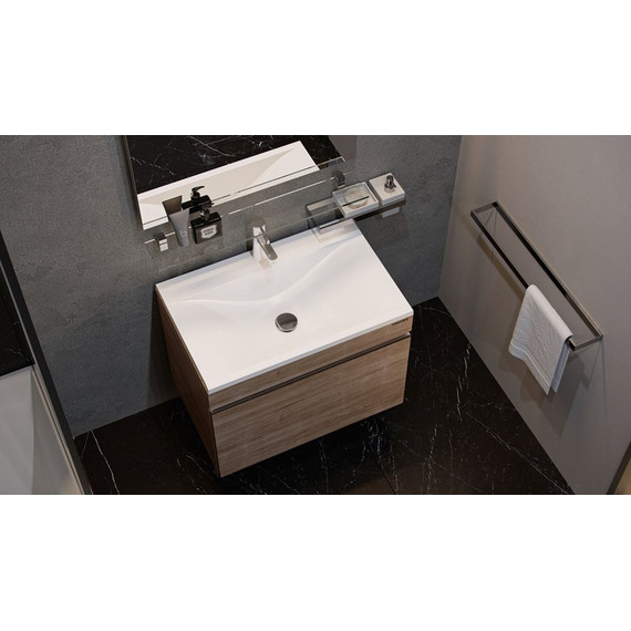 Тумба подвесная с раковиной Velvex Pulsus 70 см tpPUL.70-25, дуб сонома фото 5