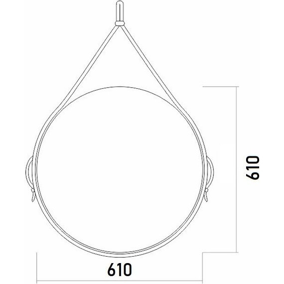 Зеркало Azario Капитан 61 см фото 5