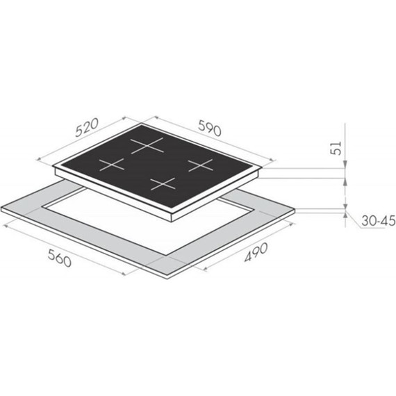 Комбинированная варочная панель Maunfeld EEHG.642VC.3CB/KG (чёрное стекло) - 19 Комбинированная варочная панель Maunfeld EEHG.642VC.3CB/KG (чёрное стекло) фото 19
