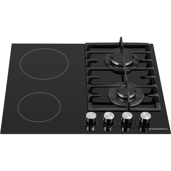 Комбинированная варочная панель Maunfeld EEHG.642VC.3CB/KG (чёрное стекло) - 3 Комбинированная варочная панель Maunfeld EEHG.642VC.3CB/KG (чёрное стекло) фото 3