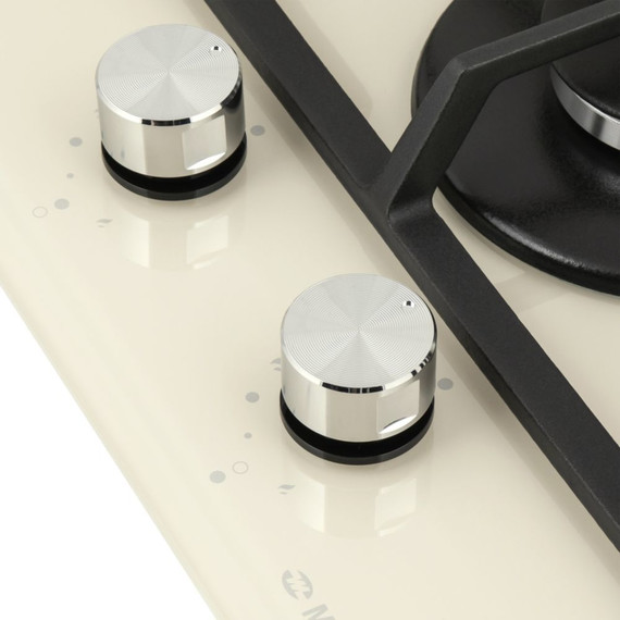 Газовая варочная поверхность Maunfeld EGHG.32.63CBG/G Domino (бежевое стекло) фото 6