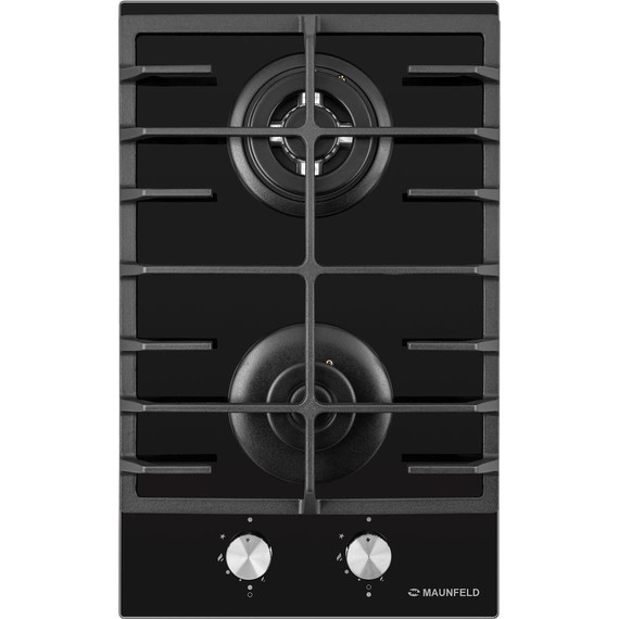 Газовая варочная поверхность Maunfeld EGHG.32.63CB/G Domino (чёрное стекло) фото 2