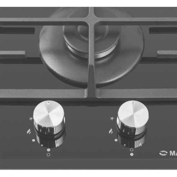 Газовая варочная поверхность Maunfeld EGHG.32.6CB/G Domino (чёрное стекло) фото 5