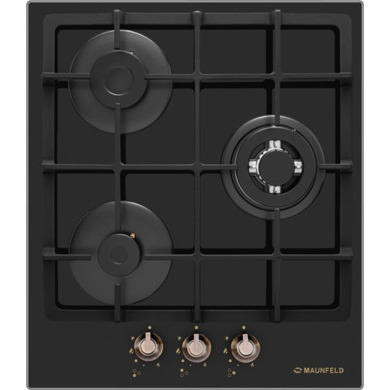 Газовая варочная поверхность Maunfeld EGHG.43.33CB.R/G (чёрное стекло) фото 2