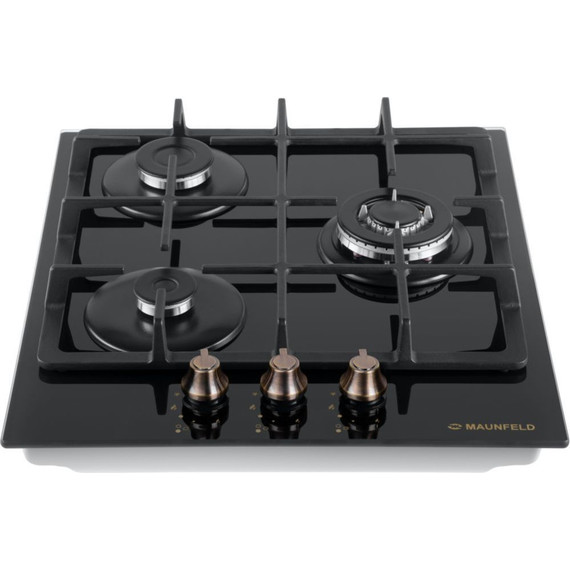 Газовая варочная поверхность Maunfeld EGHG.43.33CB.R/G (чёрное стекло) фото 3