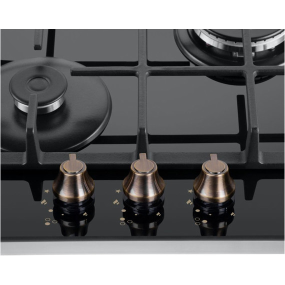 Газовая варочная поверхность Maunfeld EGHG.43.33CB.R/G (чёрное стекло) фото 6