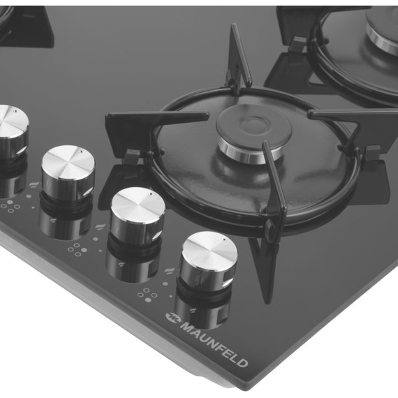 Газовая варочная поверхность Maunfeld EGHG.64.13STS-EB (чёрное стекло) - 5 Газовая варочная поверхность Maunfeld EGHG.64.13STS-EB (чёрное стекло) фото 5