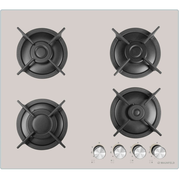 Газовая варочная поверхность Maunfeld EGHG.64.1CBG/G (бежевое стекло) фото 2