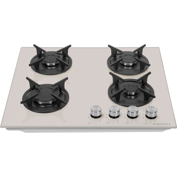 Газовая варочная поверхность Maunfeld EGHG.64.1CBG/G (бежевое стекло) фото 3