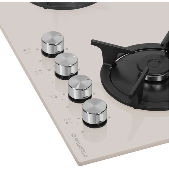 Газовая варочная поверхность Maunfeld EGHG.64.1CBG/G (бежевое стекло) фото 5