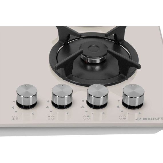 Газовая варочная поверхность Maunfeld EGHG.64.1CBG/G (бежевое стекло) фото 6