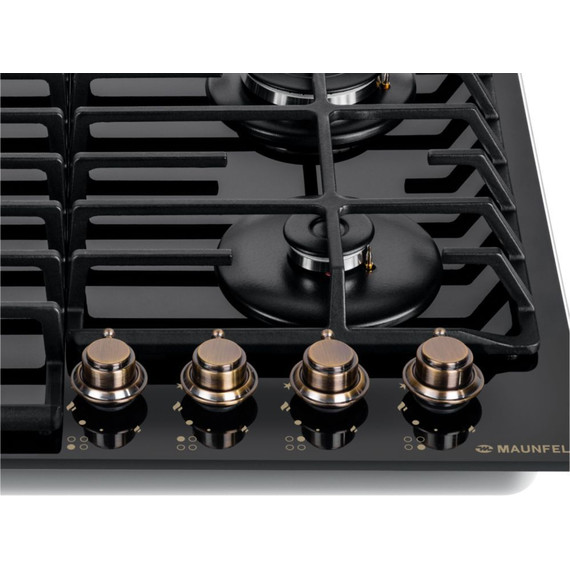 Газовая варочная поверхность Maunfeld EGHG.64.63CB.R/G (чёрное стекло) фото 6