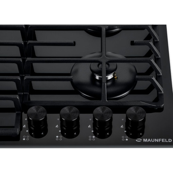 Газовая варочная поверхность Maunfeld EGHG.64.63CB2/G (чёрное стекло) фото 4