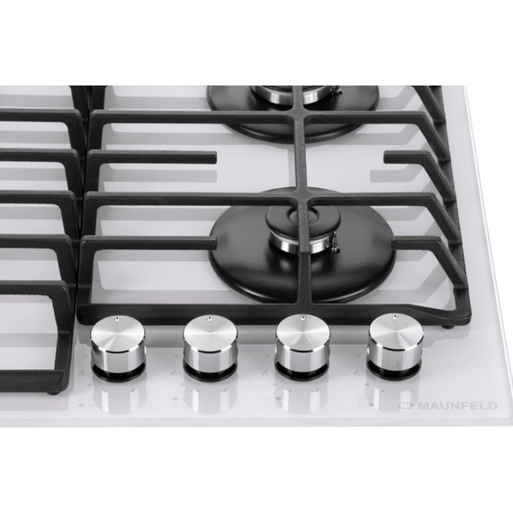 Газовая варочная поверхность Maunfeld EGHG.64.63CW/G (белое стекло) - 4 Газовая варочная поверхность Maunfeld EGHG.64.63CW/G (белое стекло) фото 4