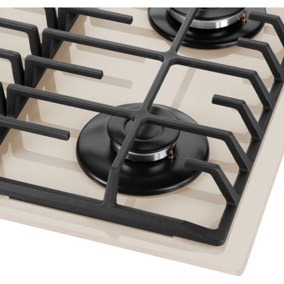 Газовая варочная поверхность Maunfeld EGHG.64.6CBG/G (бежевое стекло) фото 4