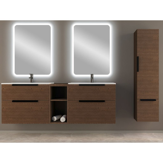 Тумба подвесная с раковиной Cezares Urban 75 см 55158, Frassino scuro - 3 Тумба подвесная с раковиной Cezares Urban 75 см 55158, Frassino scuro фото 3