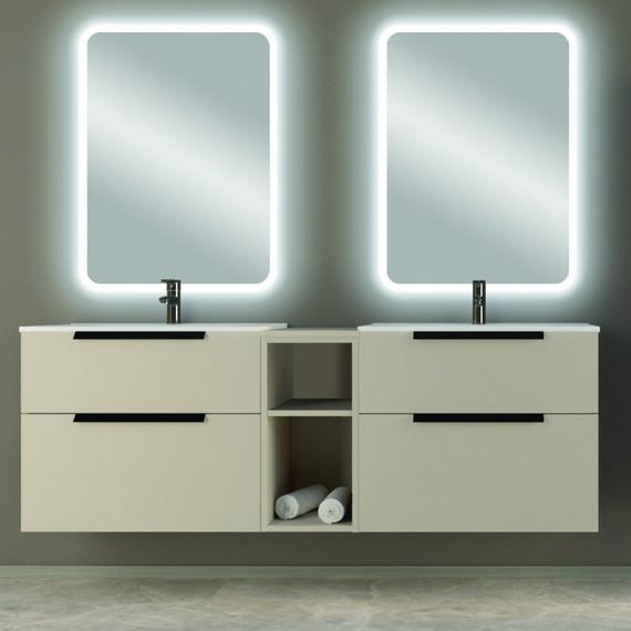 Тумба подвесная с раковиной Cezares Urban 75 см 55159, Spatolato bianco - 4 Тумба подвесная с раковиной Cezares Urban 75 см 55159, Spatolato bianco фото 4