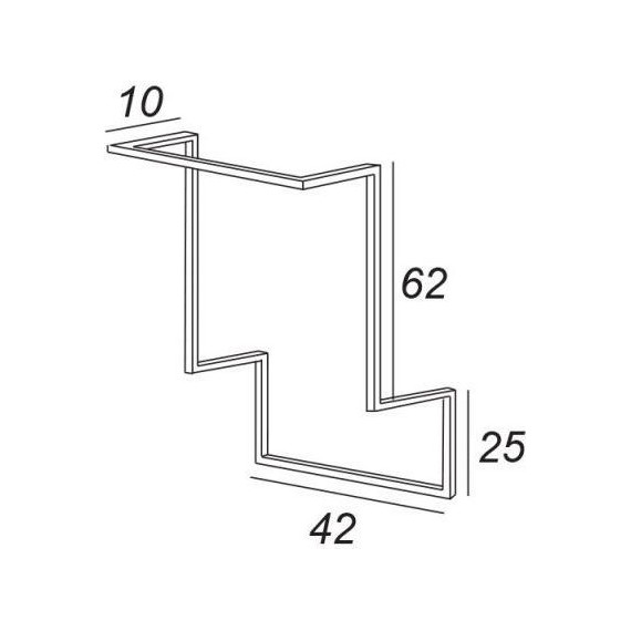 Ножка для мебели Cezares Urban 40396, Nero Opaco фото 2