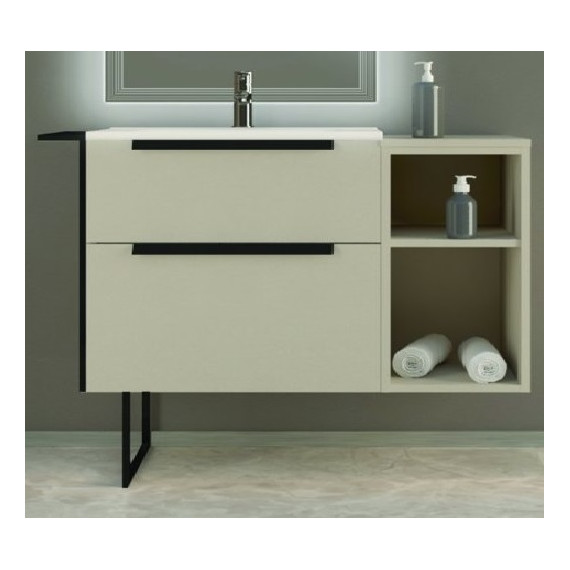 Тумба подвесная с раковиной Cezares Urban 75 см 55159, Spatolato bianco фото 