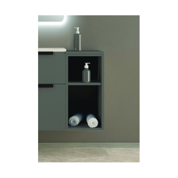 Тумба подвесная с раковиной Cezares Urban 120 см 55163, Grigio opaco фото 4