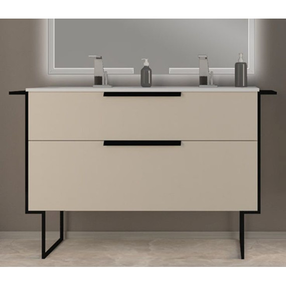 Тумба подвесная с раковиной Cezares Urban 120 см 55162, Spatolato bianco фото 