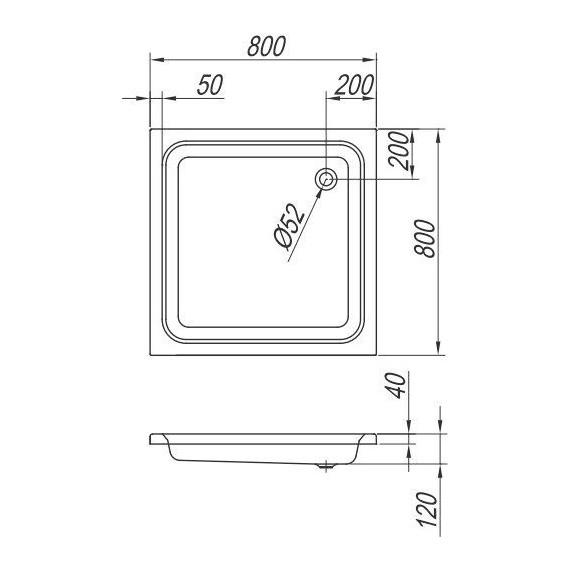 Поддон акриловый Kolpa-San Pearl 80х80 см - 3 Поддон акриловый Kolpa-San Pearl 80х80 см фото 3