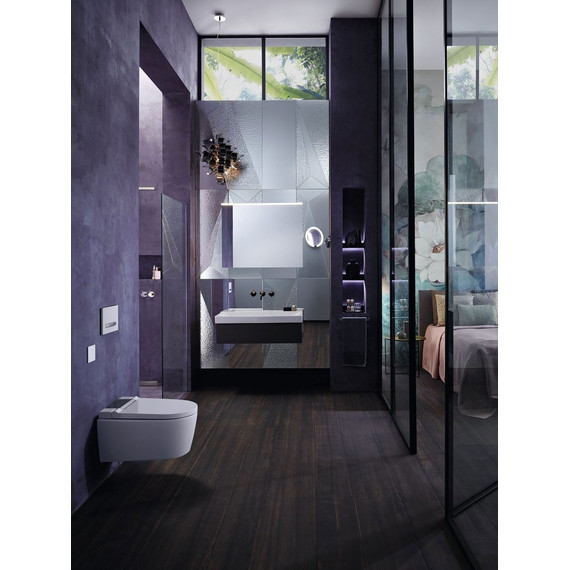 Унитаз-биде подвесной безободковый Geberit AquaClean Sela 146.224.21.1 с крышкой микролифт (панель - хром) фото 10