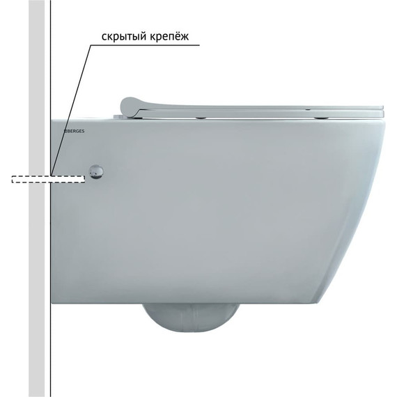 Инсталляция Berges Wasserhaus Novum с подвесным унитазом Mascon Rimless 043214 фото 10