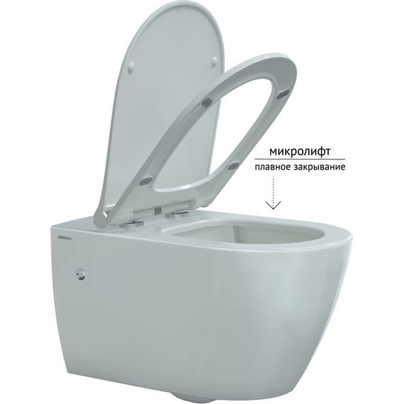 Инсталляция Berges Wasserhaus Novum с подвесным унитазом Mascon Rimless 043214 фото 9