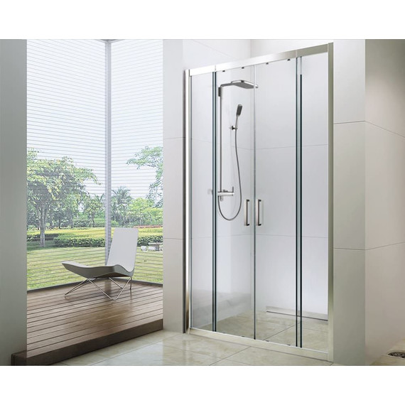 Душевая дверь Berges Wasserhaus Porta 120-140 см 063101, хром/прозрачное фото 2