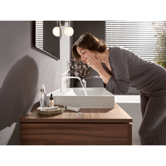 Смеситель для раковины Hansgrohe Vivenis 75022700, белый матовый фото 2