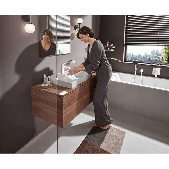 Смеситель для ванны Hansgrohe Vivenis 75415700, белый матовый - 3 Смеситель для ванны Hansgrohe Vivenis 75415700, белый матовый фото 3