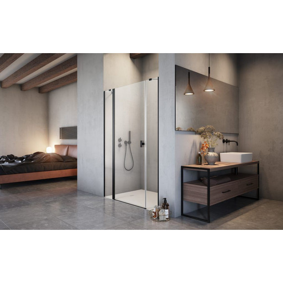 Душевая дверь Radaway Nes 8 Black DWJS 130 см L (стекло 8 мм), черный/прозрачное - 2 Душевая дверь Radaway Nes 8 Black DWJS 130 см L (стекло 8 мм), черный/прозрачное фото 2