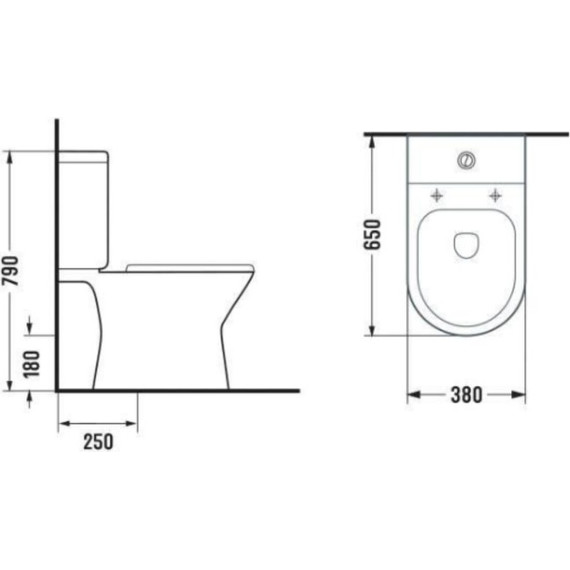 Унитаз-компакт Azario Verde AZ-8220 с крышкой микролифт - 5 Унитаз-компакт Azario Verde AZ-8220 с крышкой микролифт фото 5