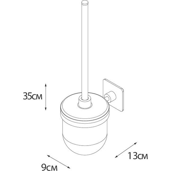 Ершик для унитаза Fixsen Round FX-92113 фото 4