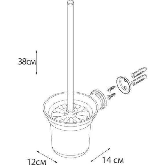 Ершик для унитаза Fixsen Laguna GR-7813 фото 3