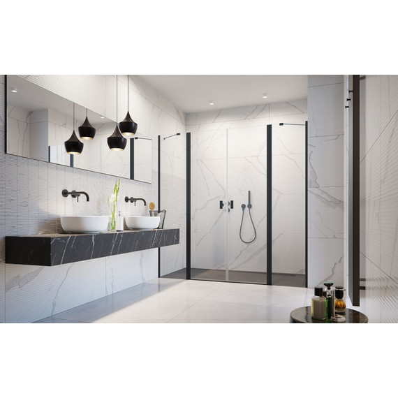 Душевая дверь Radaway Nes 8 Black DWD II 200 см W1 (стекло 8 мм), черный/прозрачное - 2 Душевая дверь Radaway Nes 8 Black DWD II 200 см W1 (стекло 8 мм), черный/прозрачное фото 2