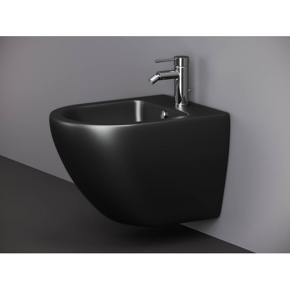 Биде подвесное ceramicanova Metropol CN4003MB, черный матовый фото 3