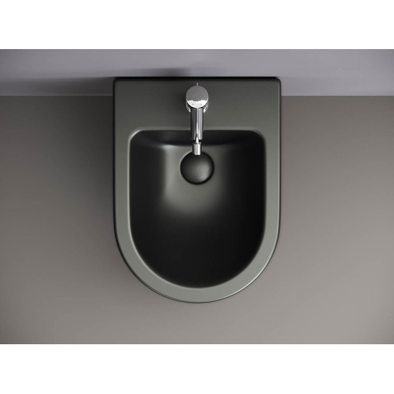 Биде подвесное ceramicanova Metropol CN4003MB, черный матовый фото 6