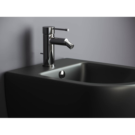 Биде подвесное ceramicanova Metropol CN4003MB, черный матовый фото 7