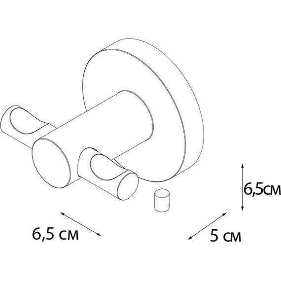 Двойной крючок Fixsen Hotel FX-31005C - 4 Двойной крючок Fixsen Hotel FX-31005C фото 4