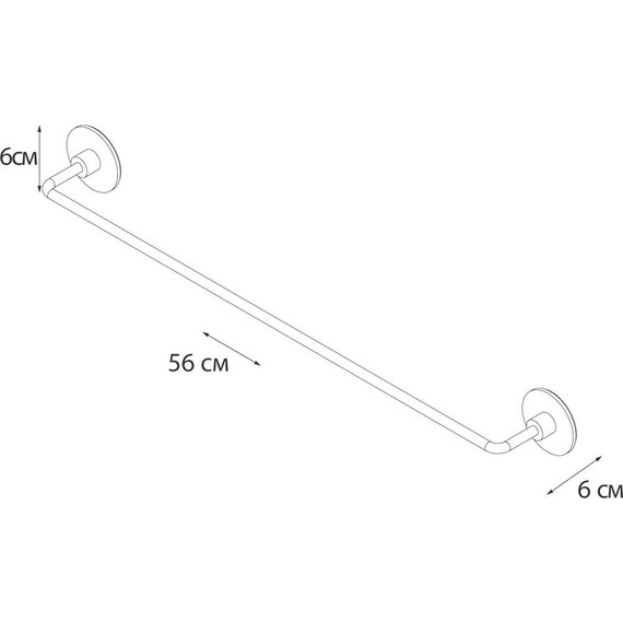 Полотенцедержатель Fixsen Round 56 см FX-92101A - 4 Полотенцедержатель Fixsen Round 56 см FX-92101A фото 4