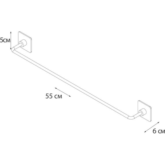 Полотенцедержатель Fixsen Square 55 см FX-93101A - 4 Полотенцедержатель Fixsen Square 55 см FX-93101A фото 4