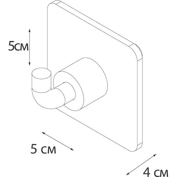 Крючок Fixsen Square FX-93105 - 4 Крючок Fixsen Square FX-93105 фото 4