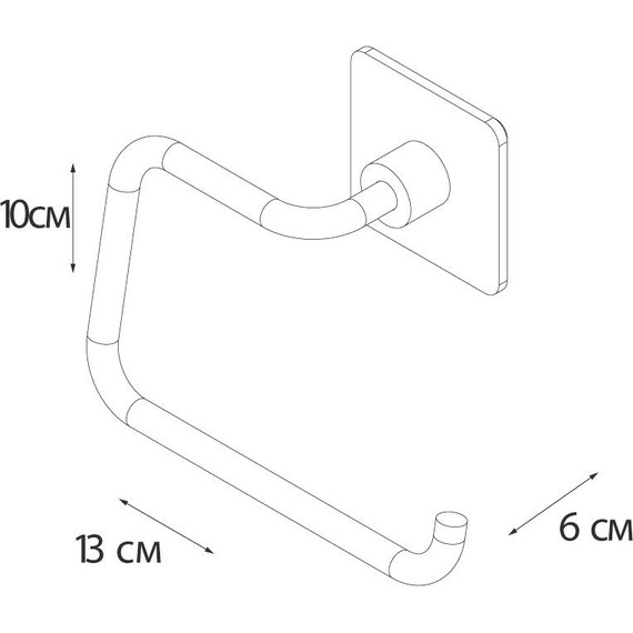 Держатель для туалетной бумаги Fixsen Square FX-93110B фото 4