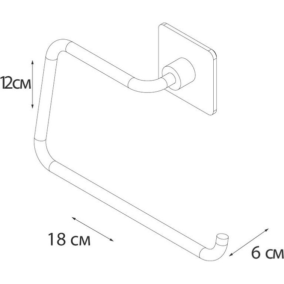 Полотенцедержатель Fixsen Square FX-93111 фото 4