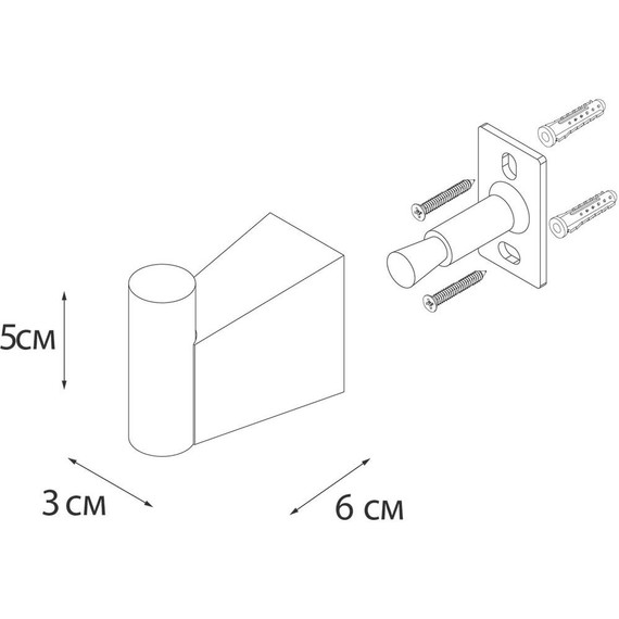 Крючок Fixsen Trend FX-97805, цвет чёрный матовый фото 3